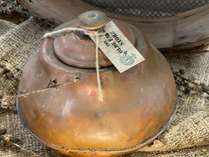 Vintage COPPER pot with lid Free Postage