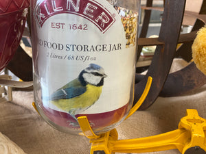 2L Bird Seed Jar Ceramic Clip Top