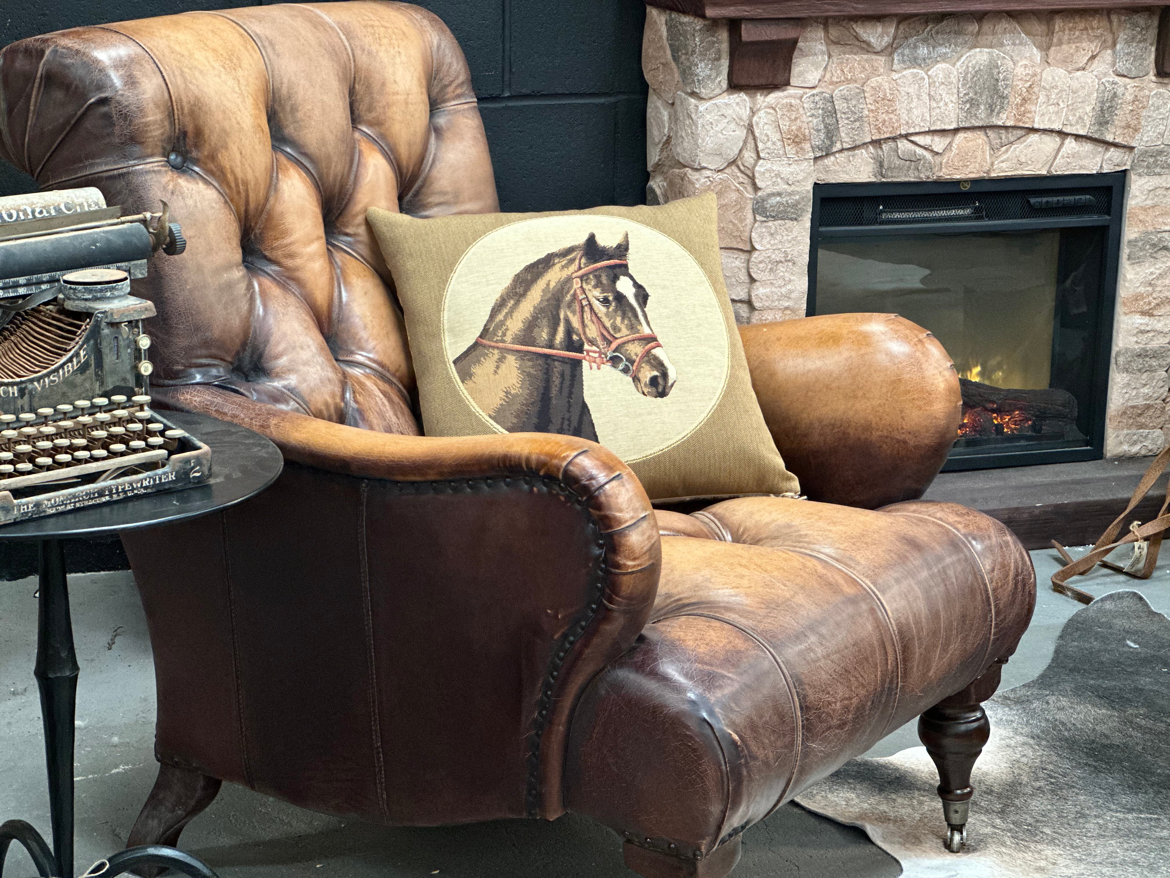 Heritage BRACKENBURGE Leather Armchair