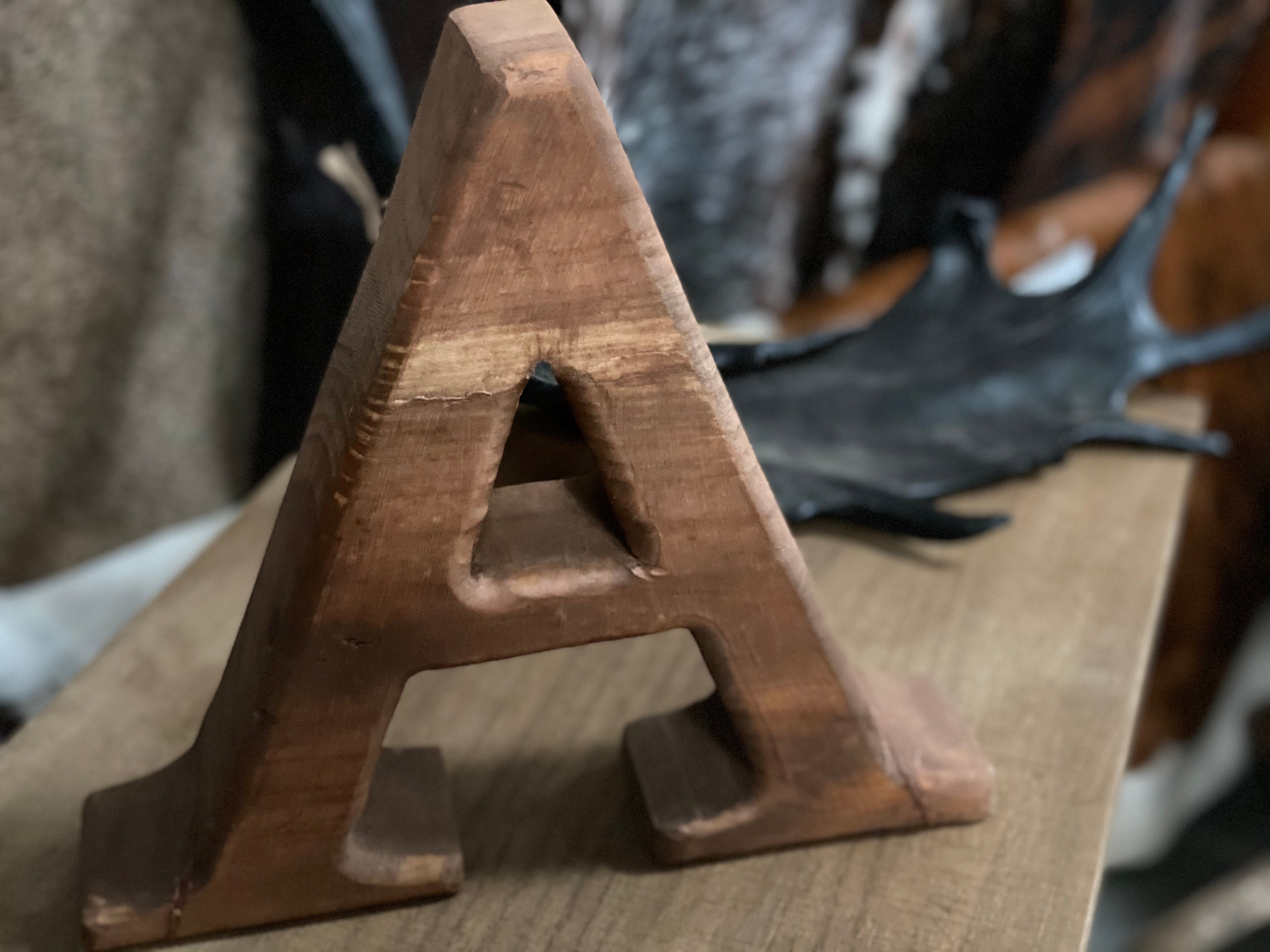 Handmade Timber Letter A