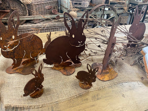 LARGE Rust RABBIT FREE Postage