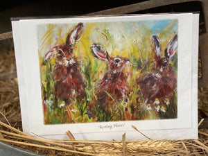 ARTZ Card “Resting Hares”