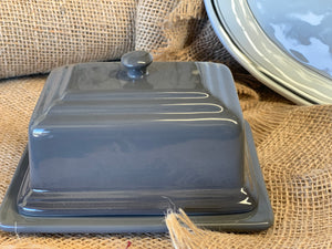 Charcoal Butter Dish by Chasseur