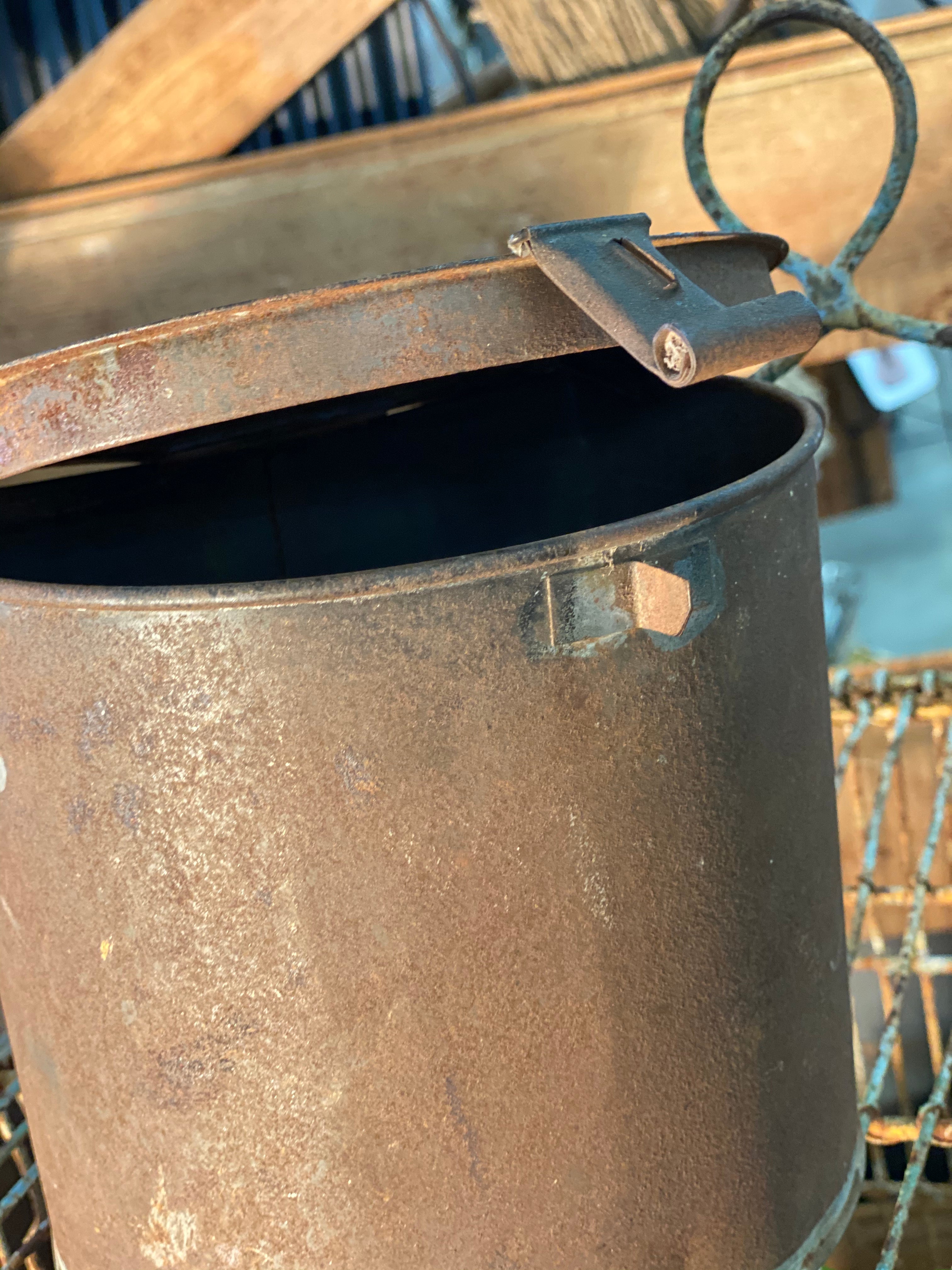 Vintage RUSTY Tin FLIP BOX