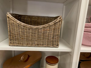 Large Rattan DIP Basket with Handles