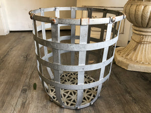 Open Weave Zinc Basket