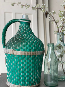 JUMBO Vintage Wicker DEMIJOHN Bottle