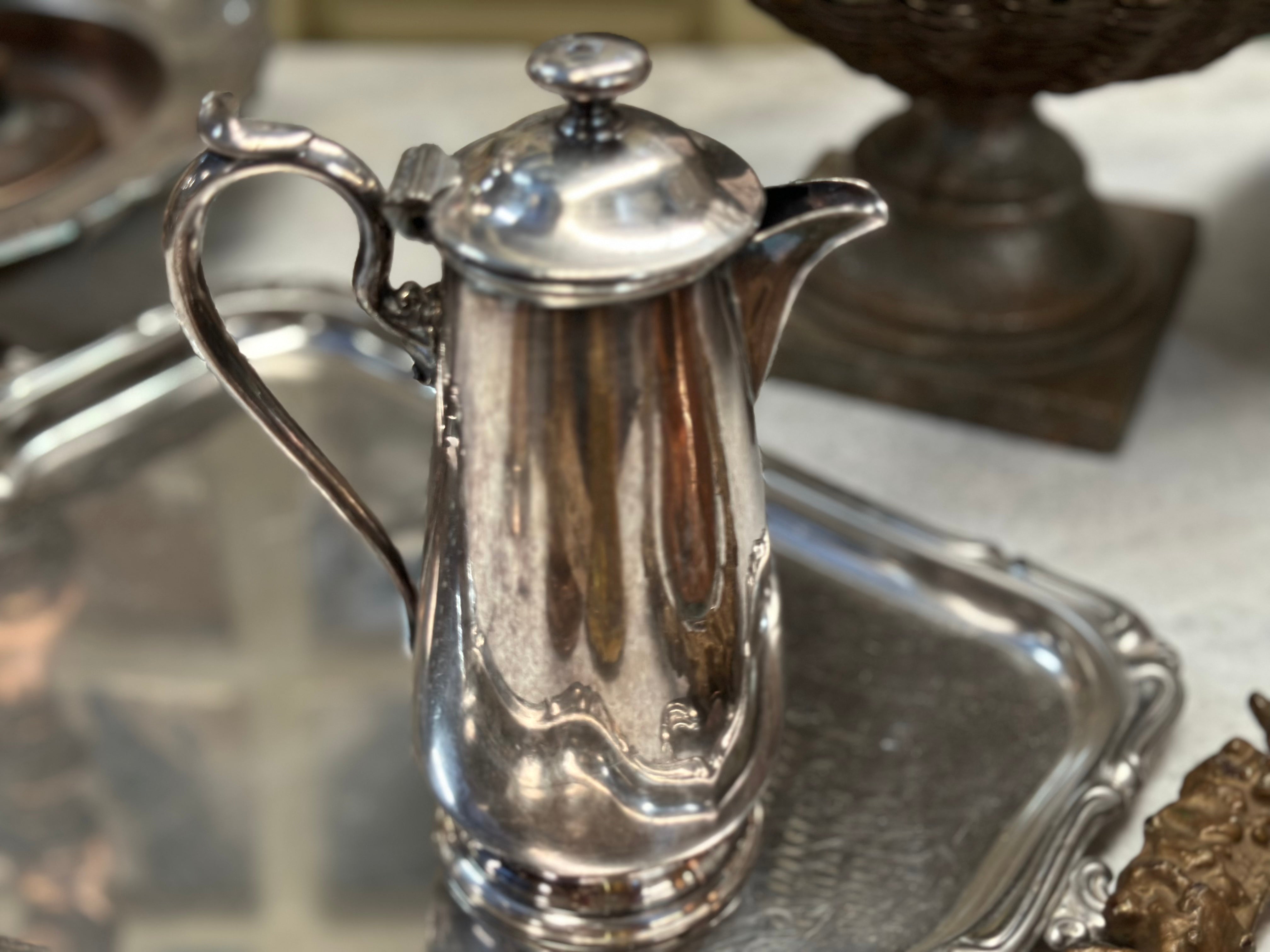 Antique Silver Jug Pot