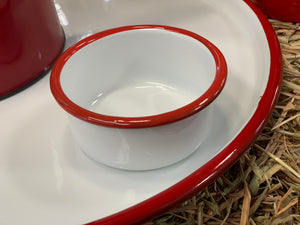 Red Rim Enamel Ramakin