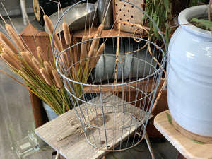 Vintage Wire Bottomless Basket Lampshade