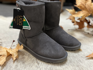 AUSTRALIAN genuine UGG Boots SLATE GREY mid length FREE POSTAGE