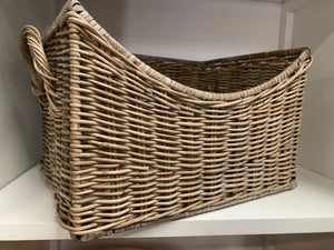 Large Rattan DIP Basket with Handles