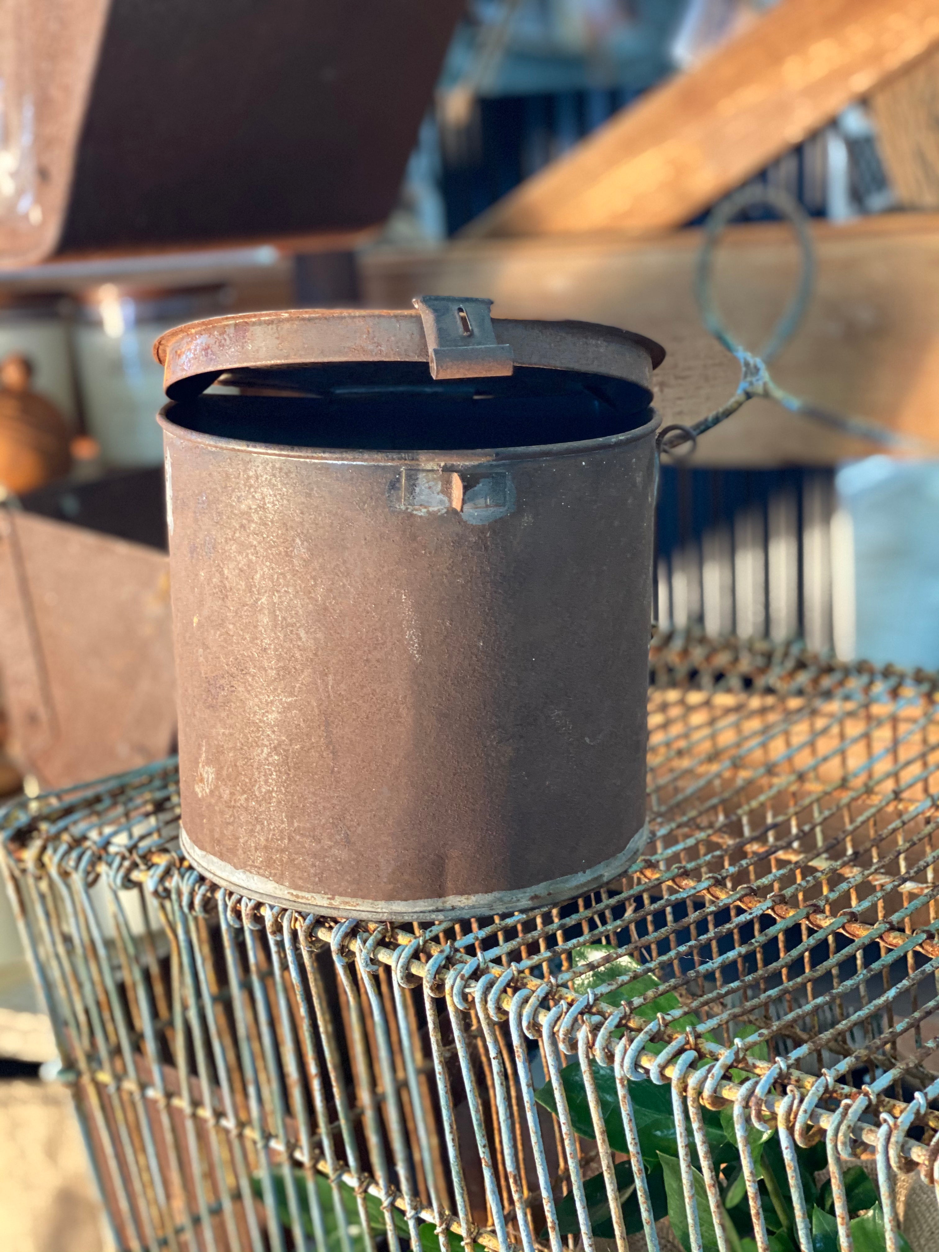 Vintage RUSTY Tin FLIP BOX