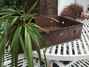 Vintage INDUSTRIAL  Metal Tray