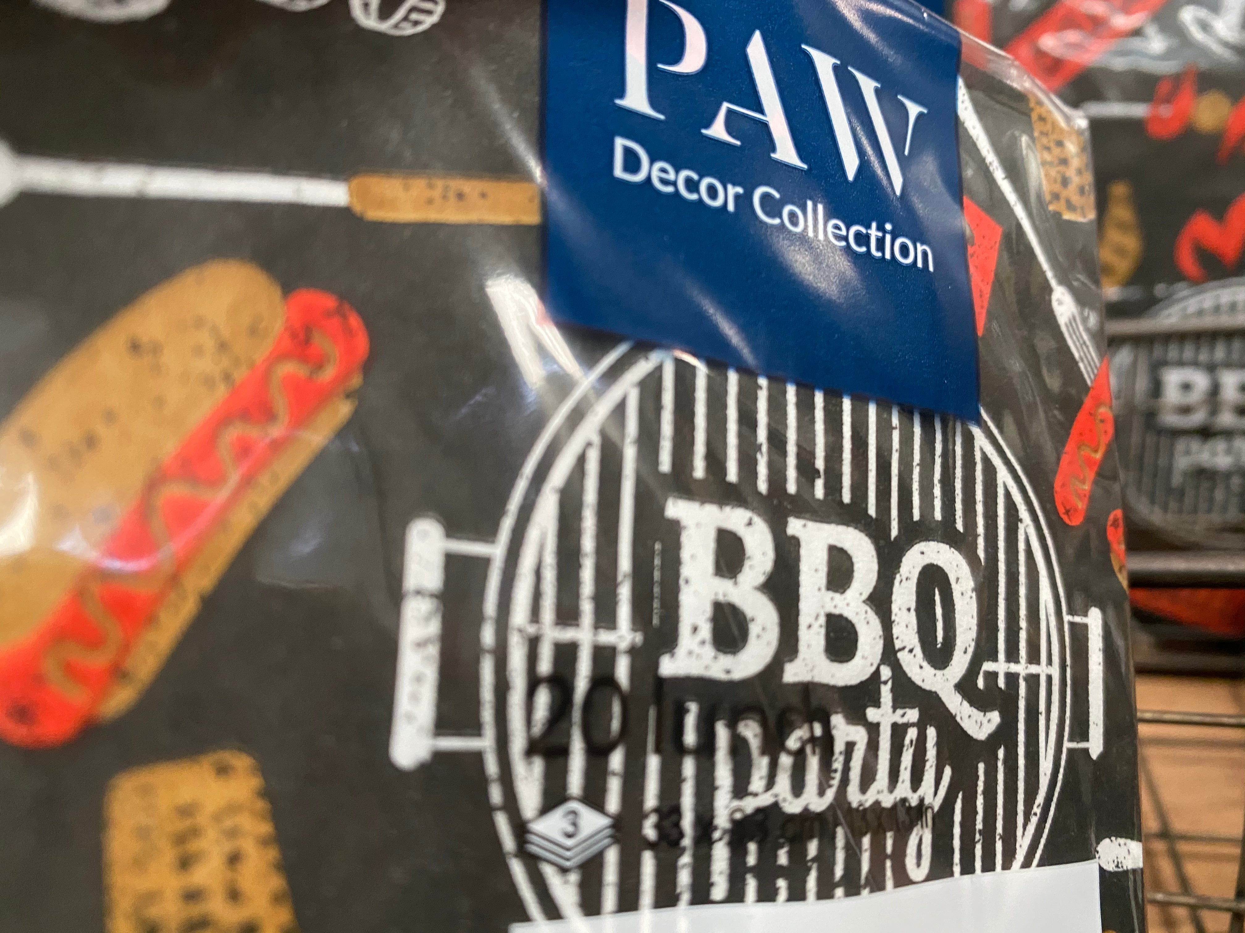BBQ Napkins 33cm PK 20