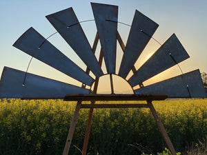 HUGE - 1.7M The FARMHOUSE Windmill Art
