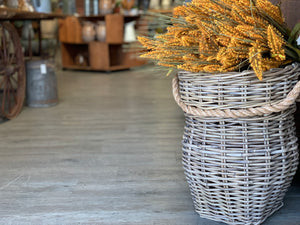 Rattan Urn Rope Basket