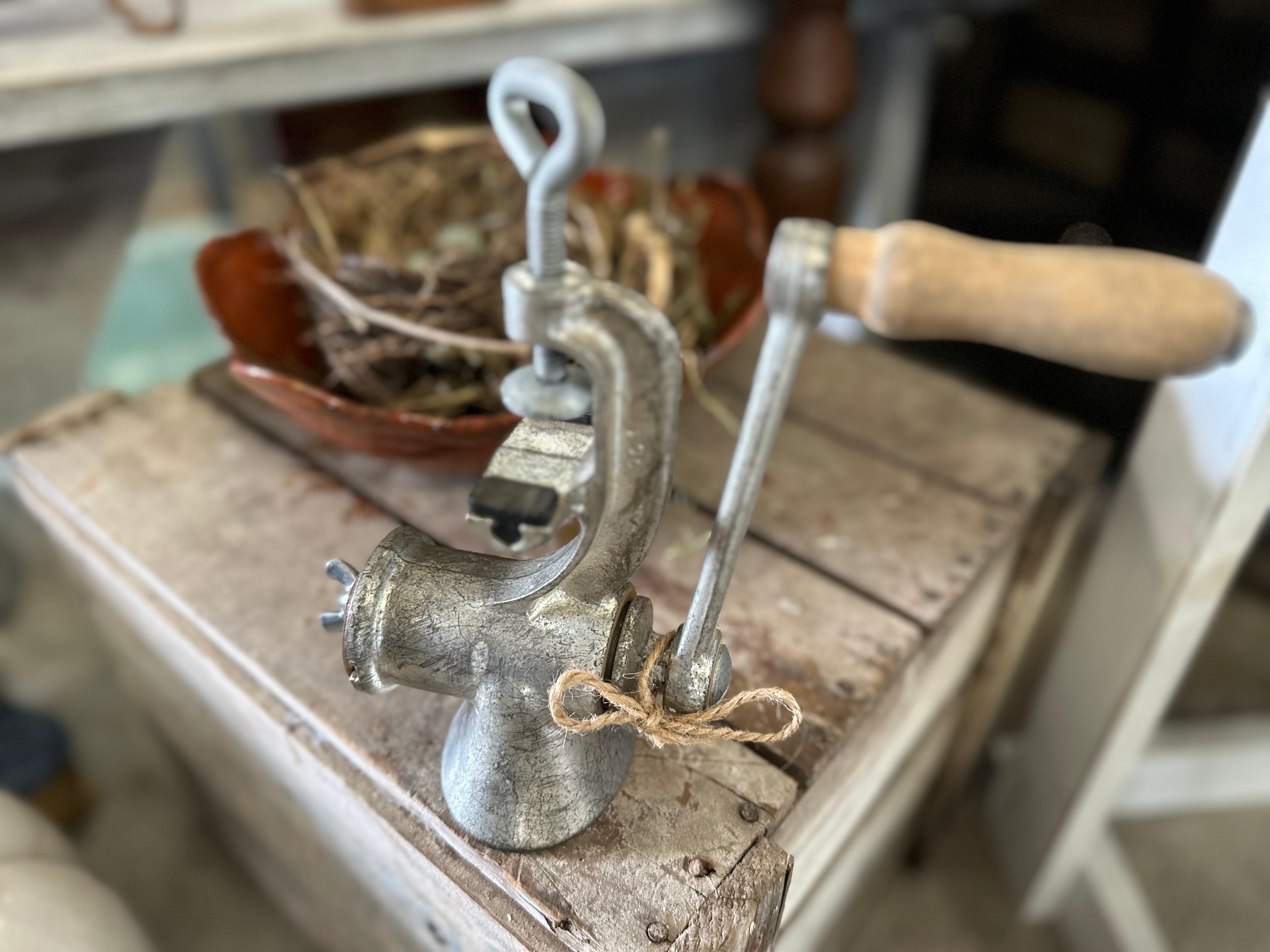 Vintage Mincer - Timber Handle