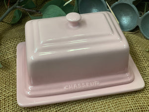 Chasseur PINK Butter Dish