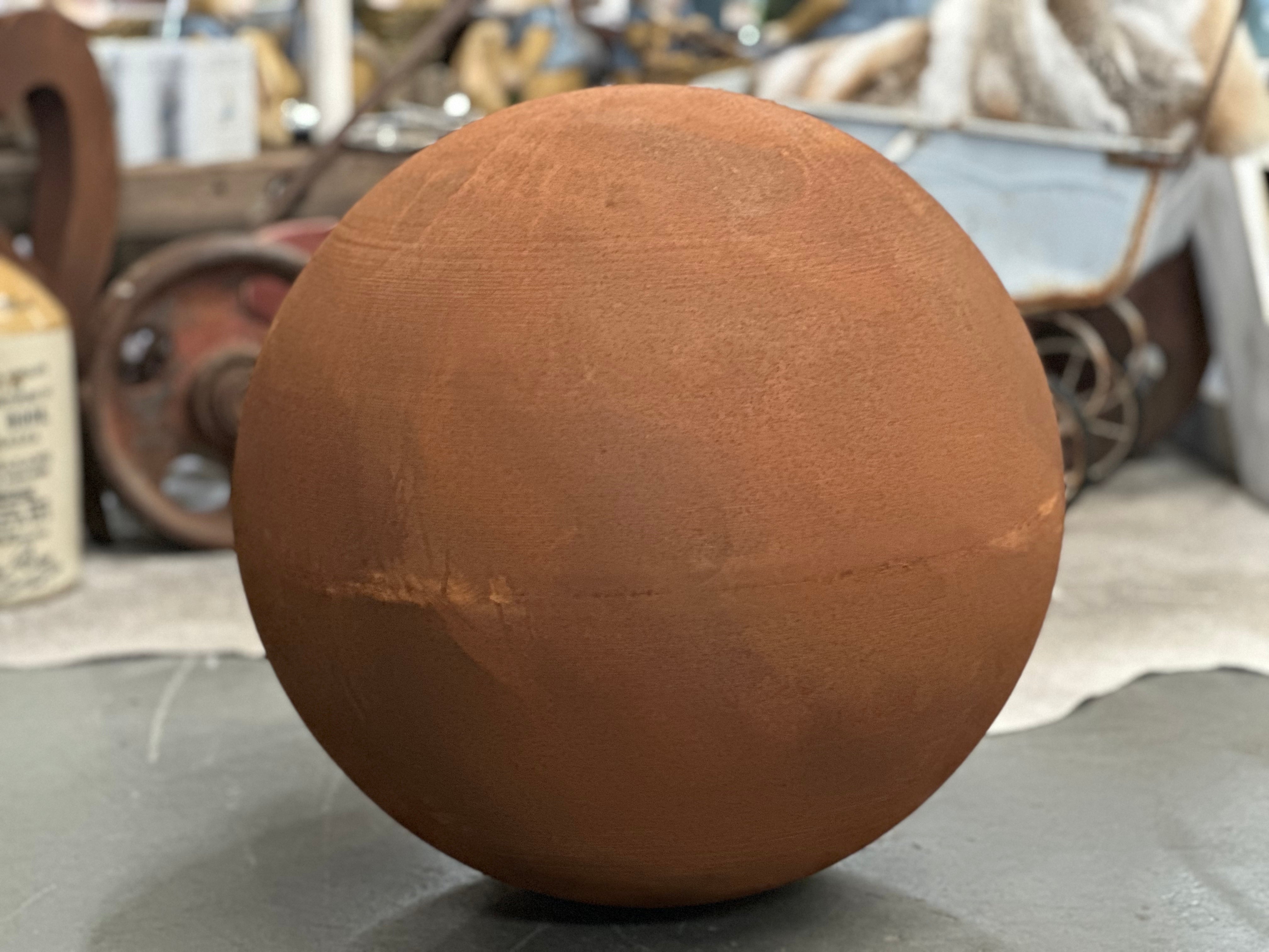 JUMBO Rust Garden Sphere BALL