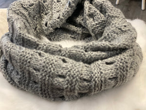 Grey Knit Snood