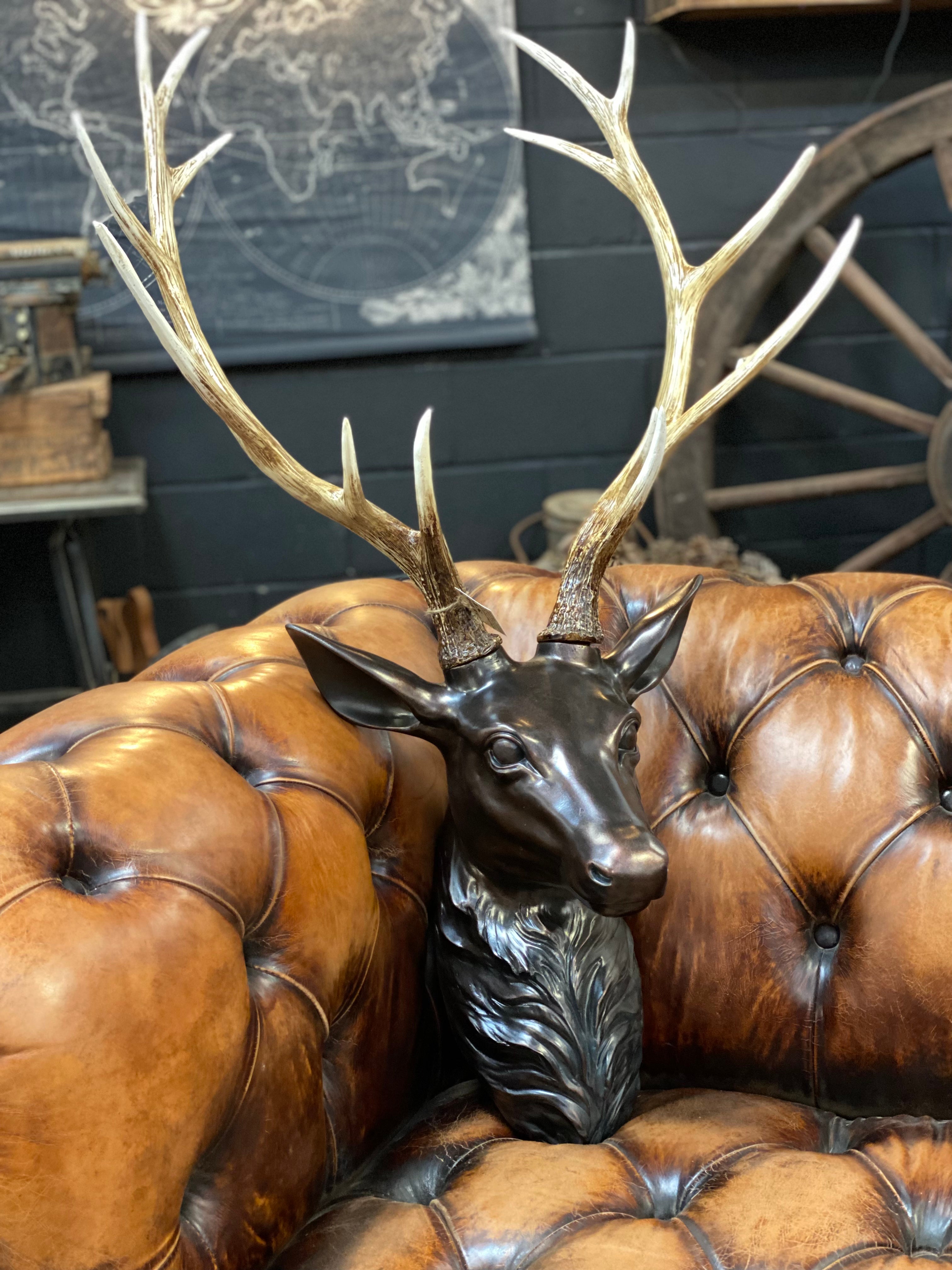 XXL RESIN Deer Head with Antlers