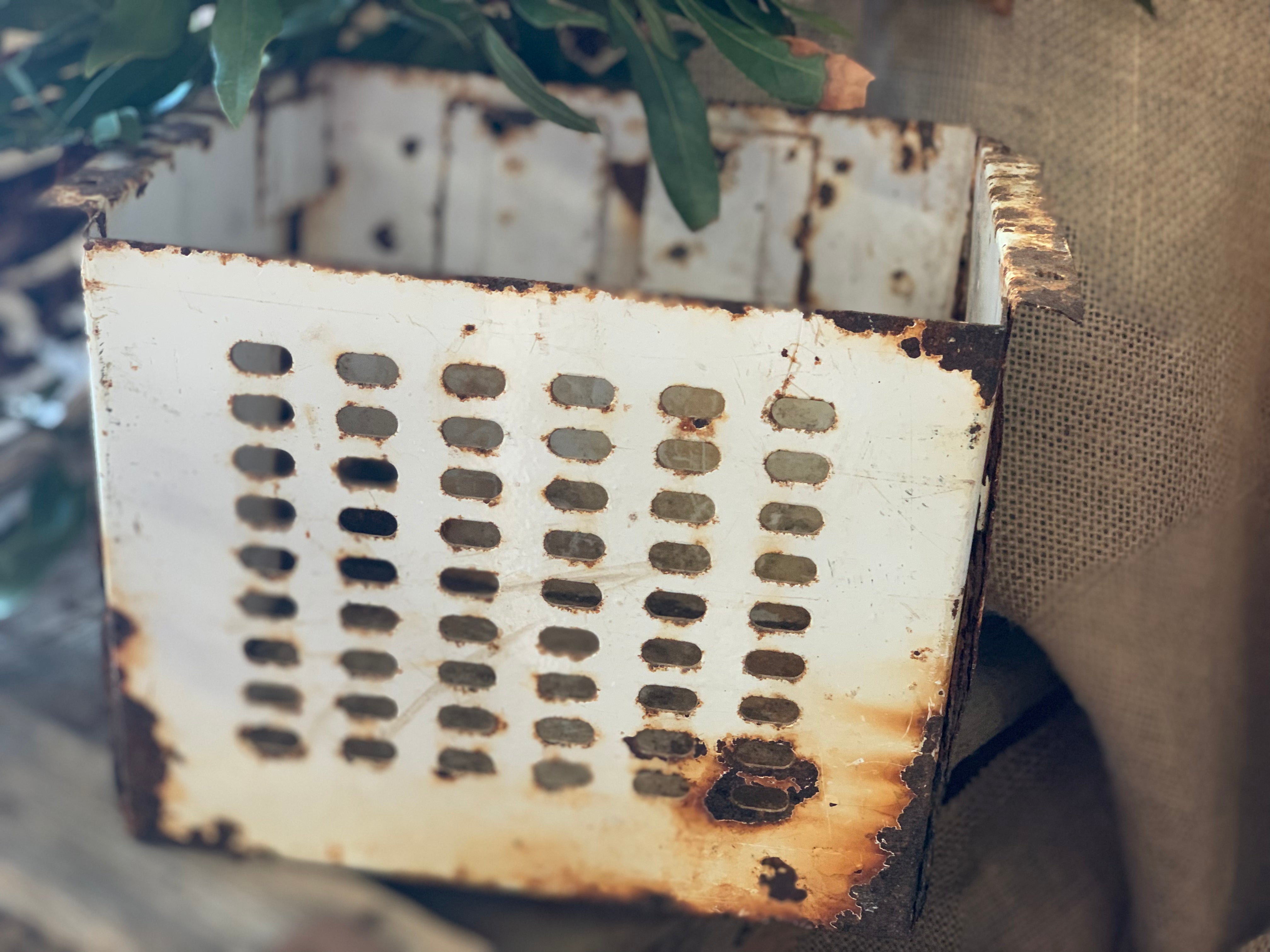 OLDE Metal Perferated Metal Box
