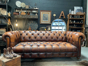 NEW Vintage Leather CHESTERFIELD Lounge IN STORE NOW