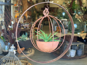 XL Hanging Rust RING with Hook