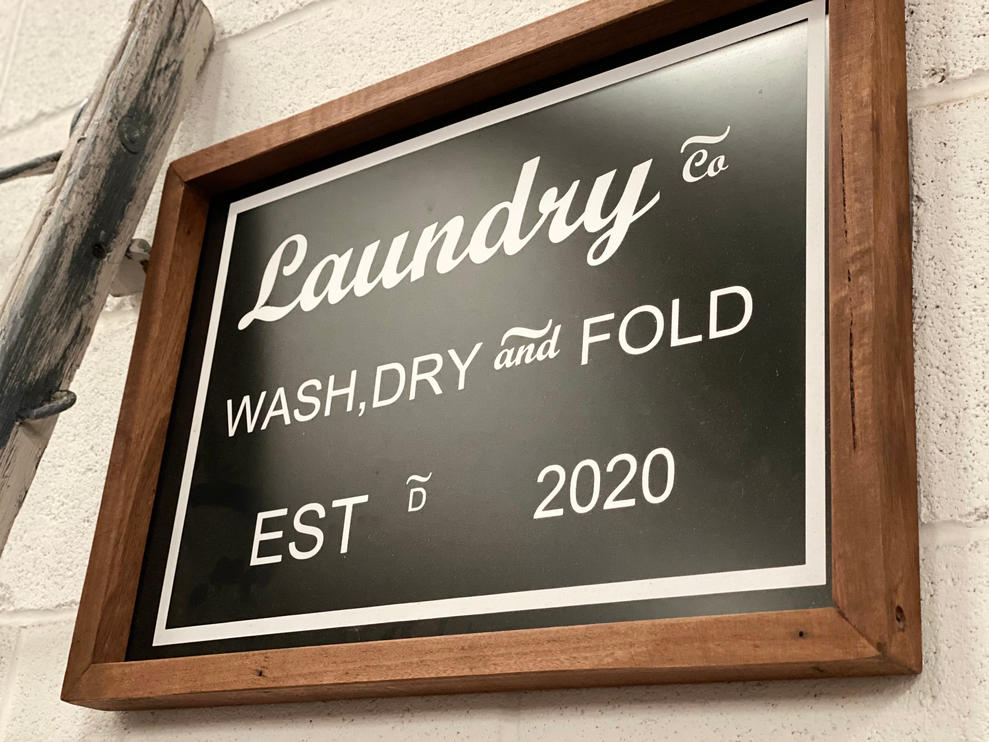 Handmade WASH & Dry Sign