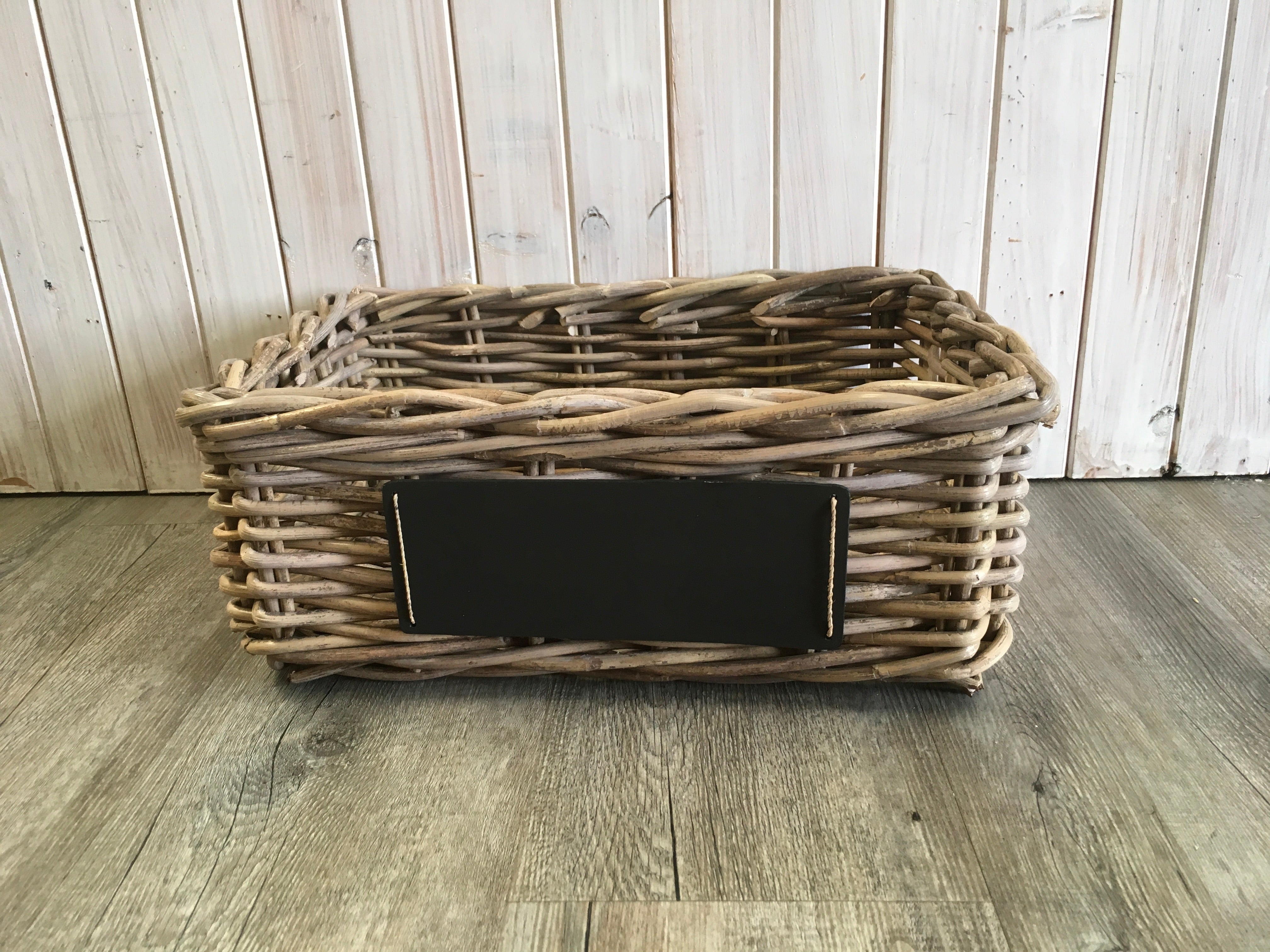 Rectangular Basket with Chalk Board