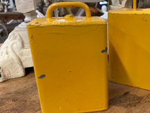 Vintage YELLOW Sunrise Cowbell Tall