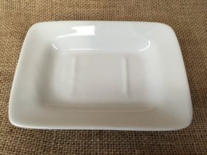 White Ceramic Soap Dish