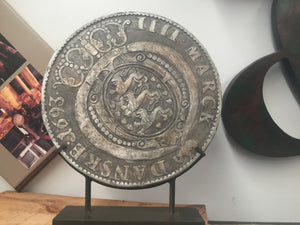Coin Art Statue with Stand