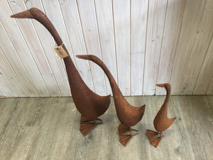 Set of 3 Rusty Geese/Ducks FREE Postage