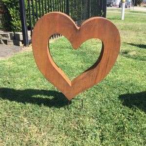 XL Rustic Heart Sculpture IN STOCK
