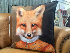 FAIR LADY FOX SQUARE Cushion FREE Postage
