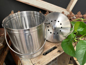 STAINLESS STEEL JUMBO compost bin 10L
