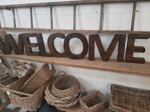 JUMBO Vintage Handmade ‘WELCOME’ letters by Opa’s Shed Designs SAVE $140