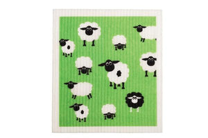 Re useable washable KITCHEN sponge cloth Sheep design