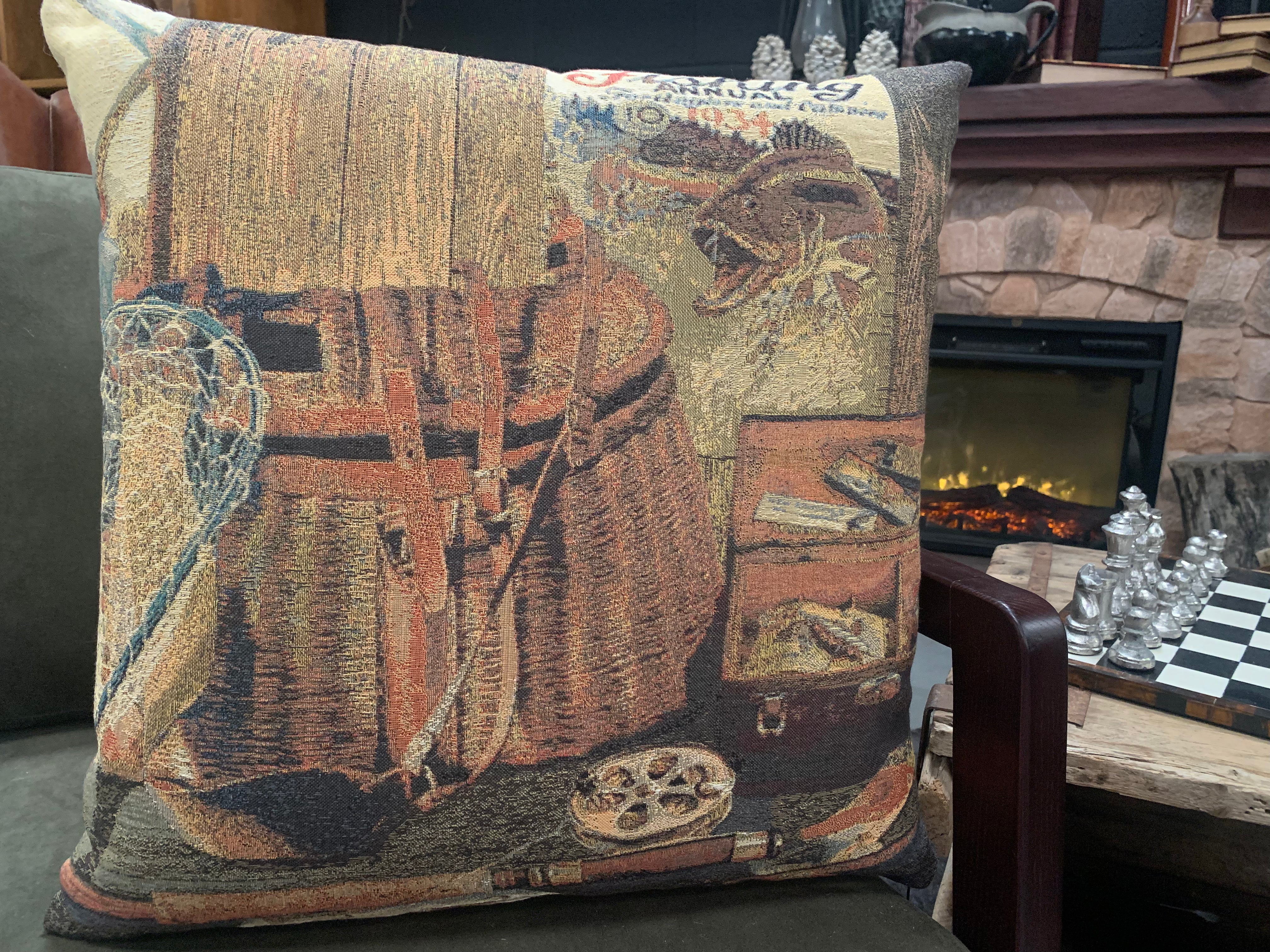 FISHING BREAK SQUARE Cushion FREE Postage