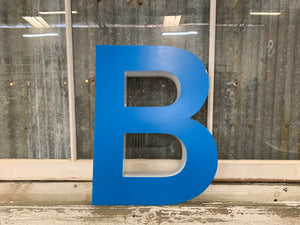 Blue Block Letters