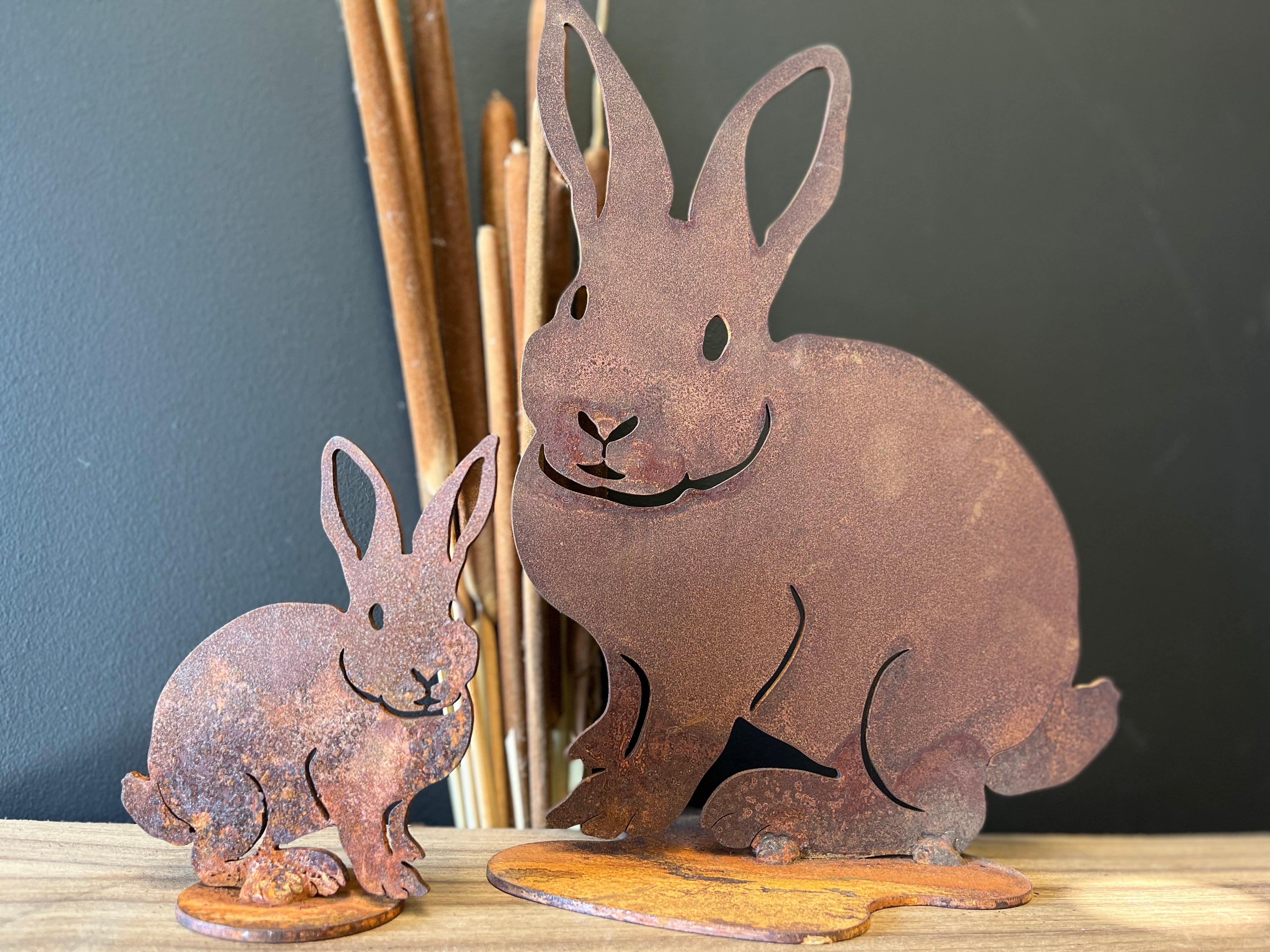 LARGE Rust RABBIT FREE Postage