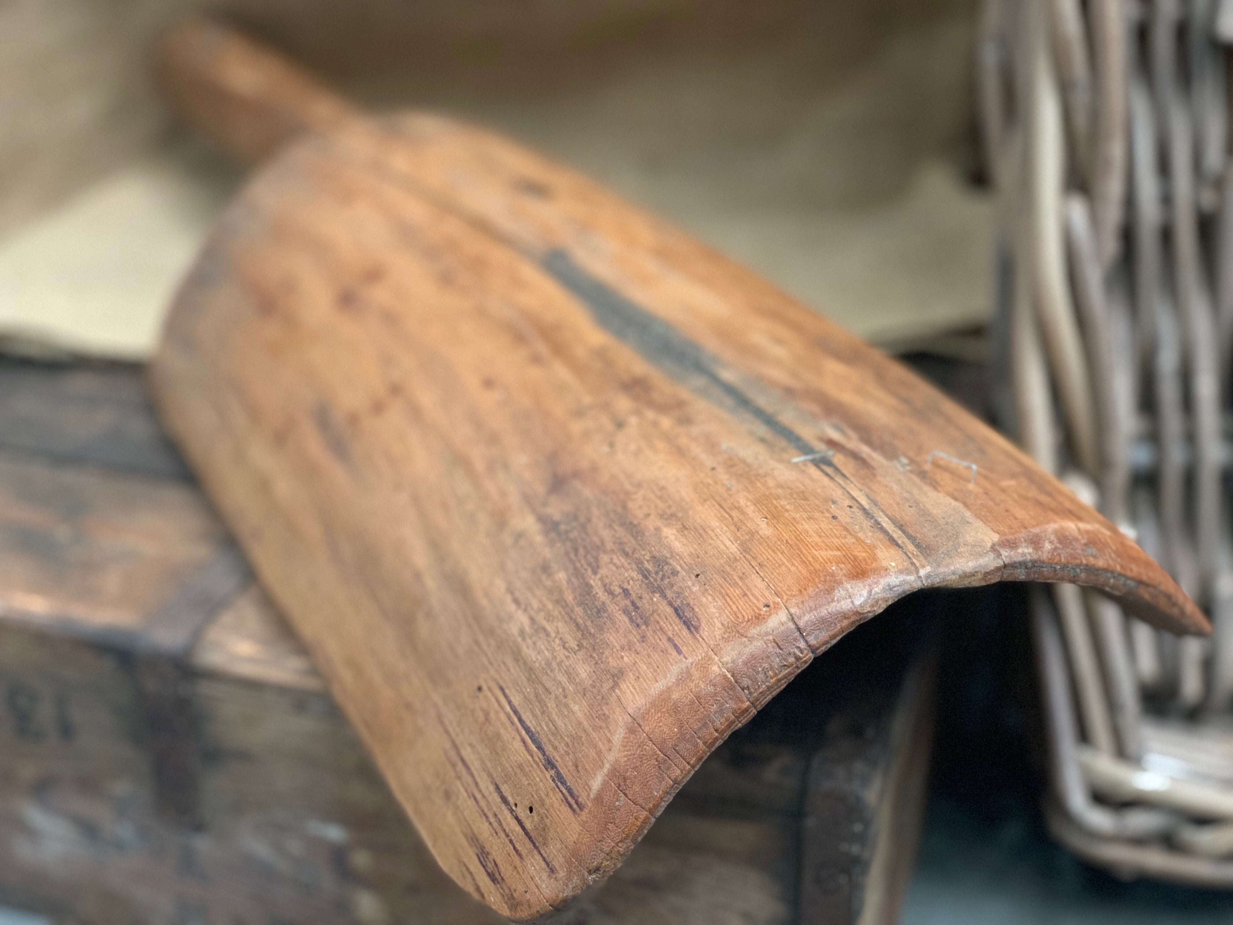 Large Wooden VINTAGE Grain Scoop 