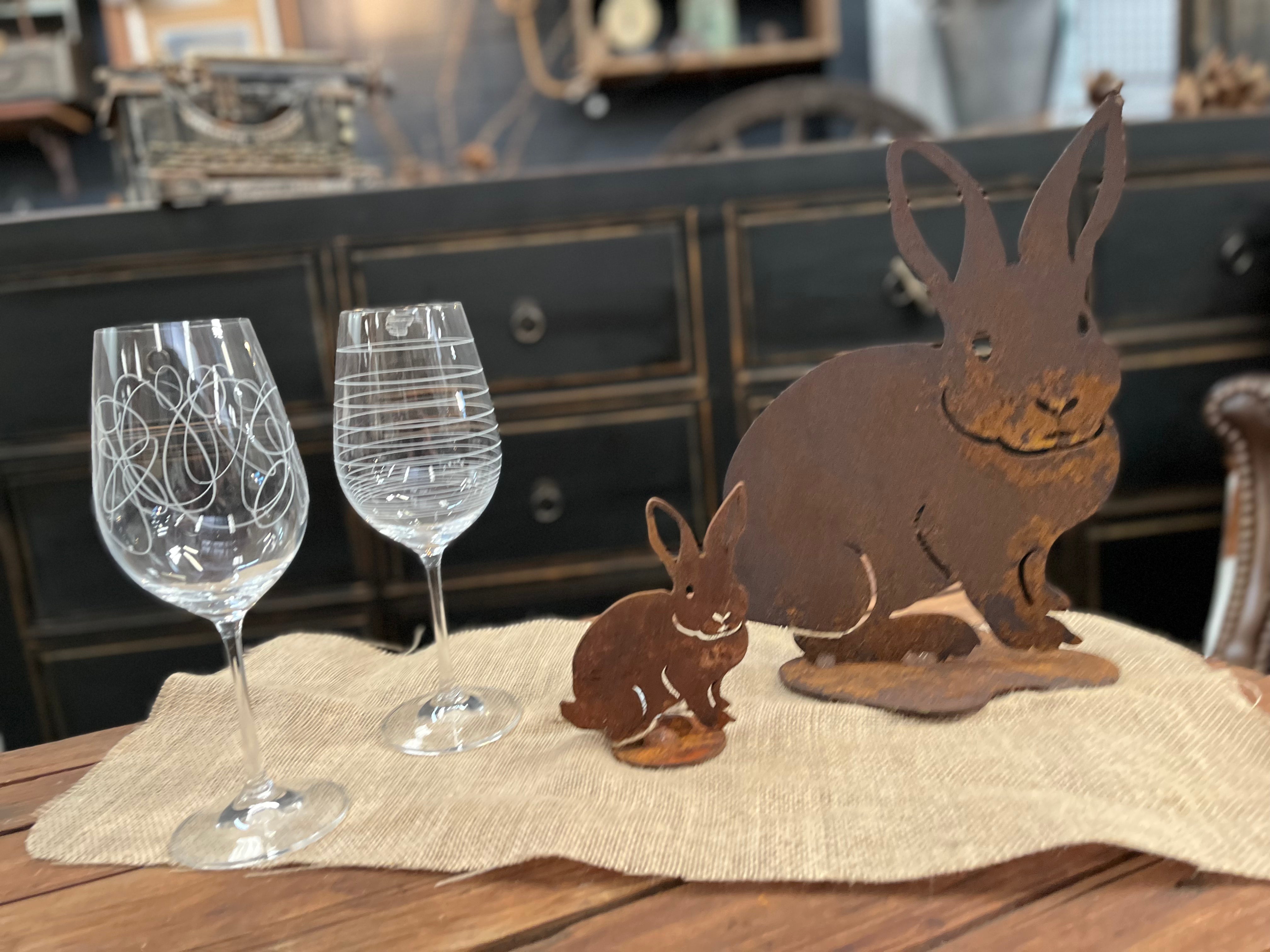 LARGE Rust RABBIT FREE Postage