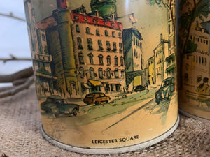 Vintage London Squares Canister Set