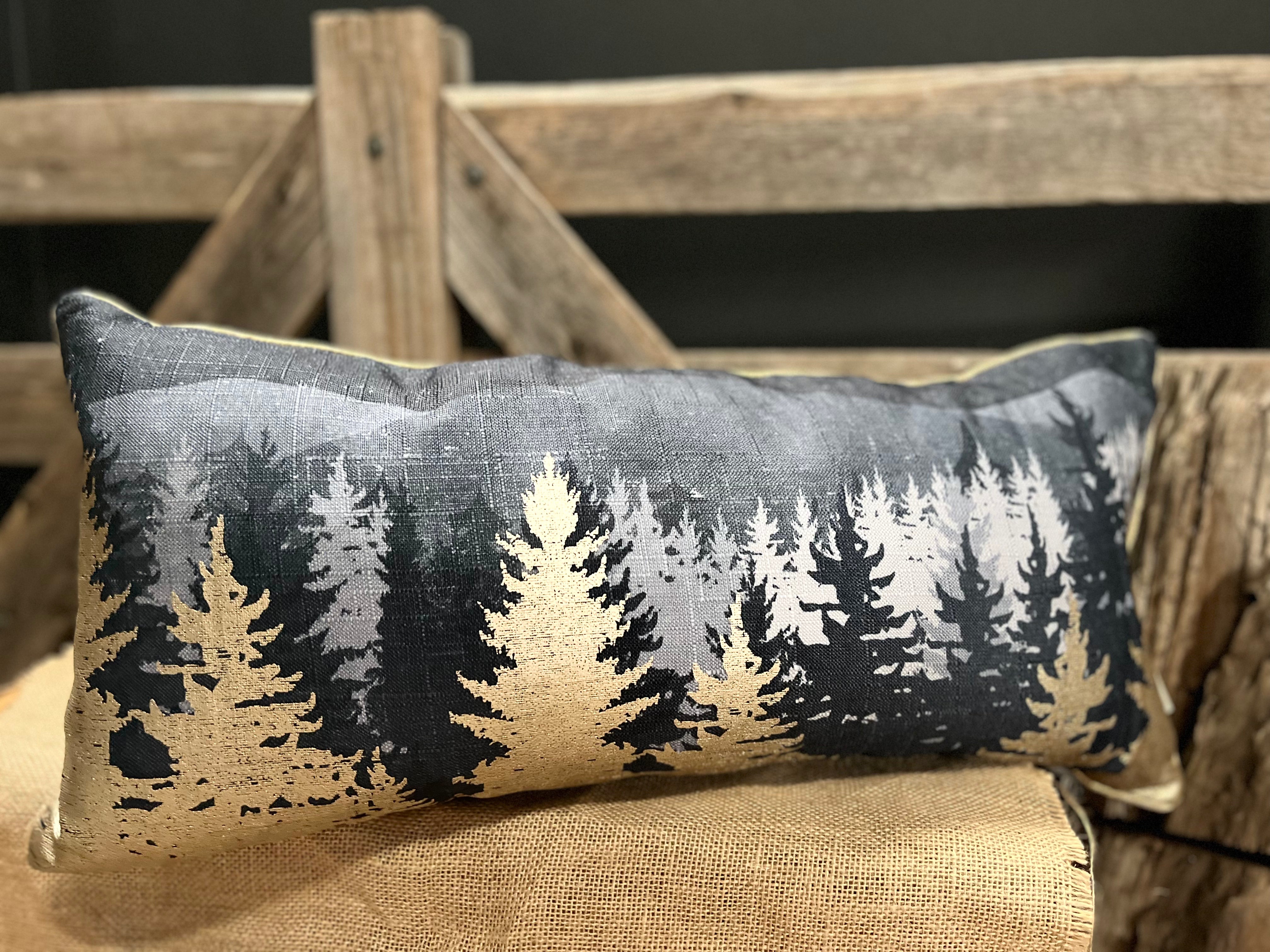 Metallic Moonlight Feather CUSHION