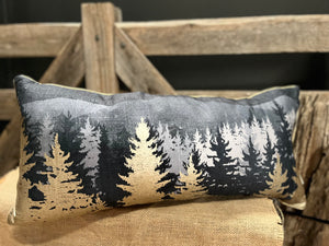 Metallic Moonlight Feather CUSHION