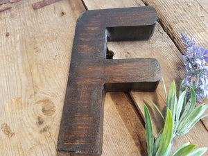Vintage Handmade Letter ‘F’ by Opa’s Shed Designs