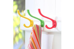 Retro COLOUR POP wall hook Large set of 3 hooks only